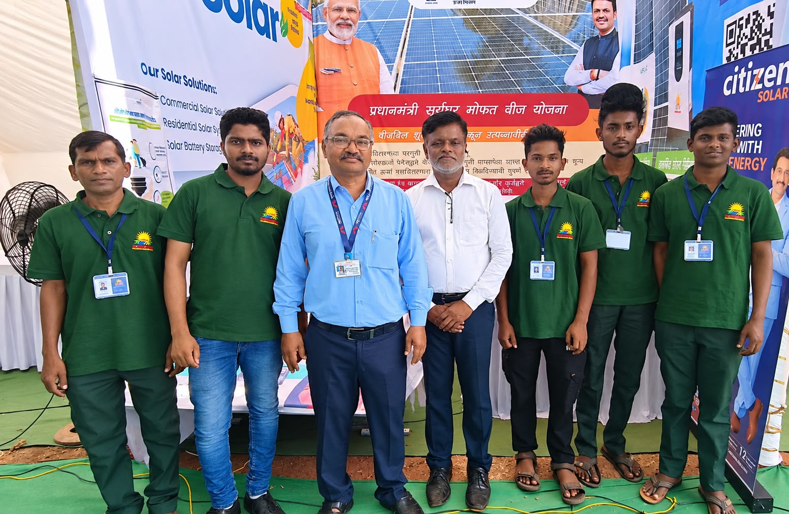 Government Scheme Promotion Programme at Topiwala High School Malvan with MSEDCL Deputy Engineer Sachin Mhetre and Dabholkar Solar team